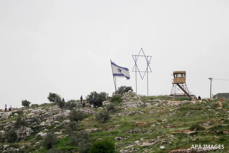 Clashes between Palestinian protesters and Israeli soldiers during a protest in the village of Beita, south of Nablus in the occupied West Bank, on April 10, 2023, against a march by settlers to the nearby Israeli outpos...