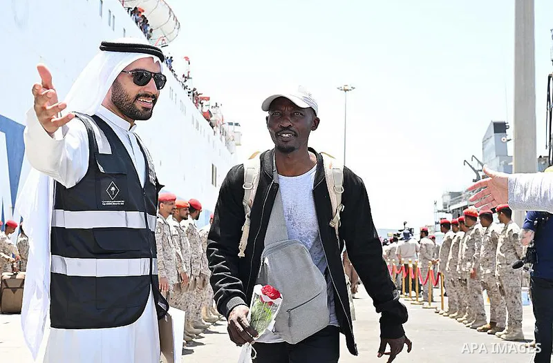 Citizens arrive Jeddah, following their rescue from Sudan on April 29, 2023. Photo by Saudi Press Agency