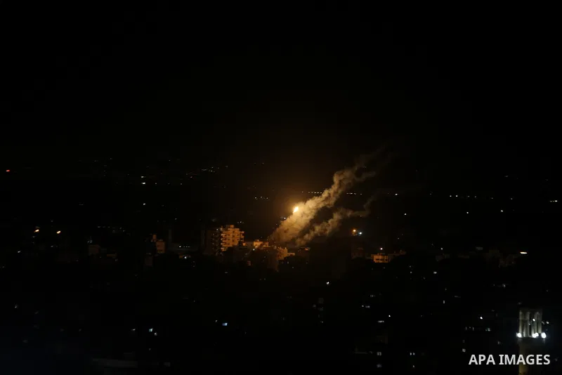 Rockets are fired from Gaza City toward Israel on May 11, 2023. Israel and Gaza militants traded more heavy fire today, the third day of the worst escalation of violence in months that has killed 28 people in the blockad...