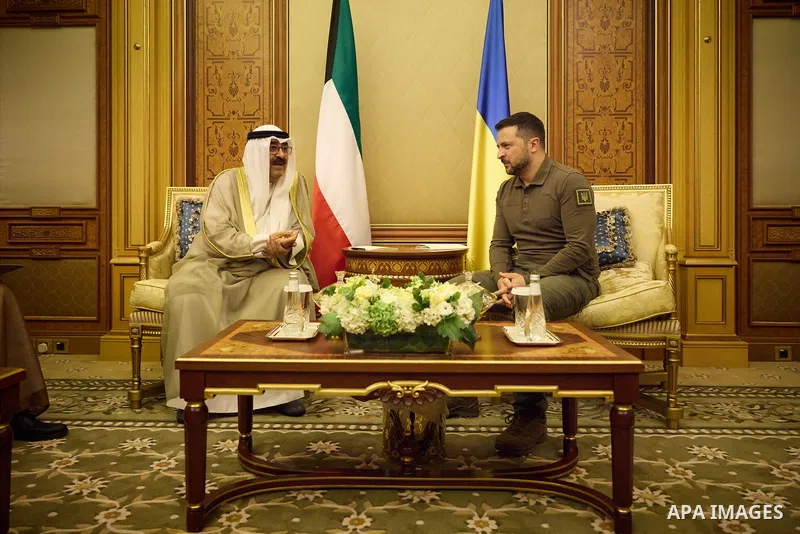 Ukrainian President Volodymyr Zelenskyy at the 32nd Arab League Summit in Jeddah on May 19, 2023. Photo by PRESIDENT OF UKRAINE\ apaimages