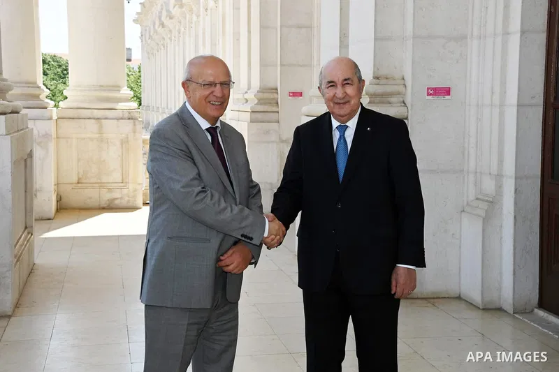 Algerian President Abdelmadjid Tebboune visits Portuguese Parliament in Lisbon on May 24, 2023. Photo by Algerian Presidency Office