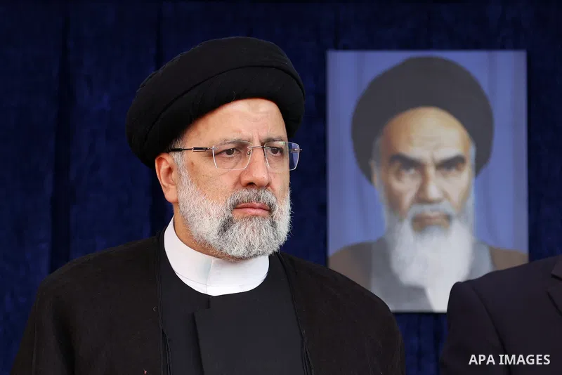 Iranian President Ebrahim Raisi during his visiting to East Azerbaijan province, on June 9, 2023. Photo by Iranian Presidency Office/APAimages
