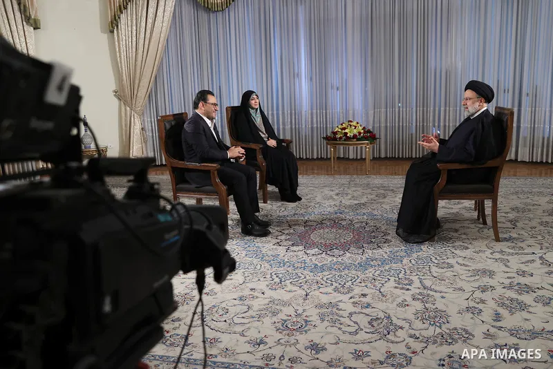 Iranian President Ibrahim Raisi meets with the Iranian people in Iran on June 20, 2023. Photo by Iranian Presidency Office/APAimages