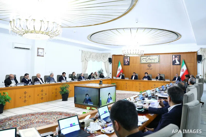 Iranian President Ebrahim Raisi chairs cabinet session, in Tehran on June 21, 2023. Photo by Iranian Presidency Office/APAimages