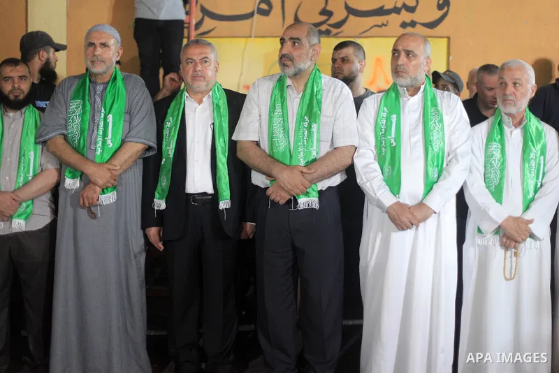 Supporters of Palestinians Hamas movement take part in a demonstration in Gaza city on July 3, 2023, protesting an Israeli military operation in the West Bank city of Jenin. Israel has stepped up operations in the northe...