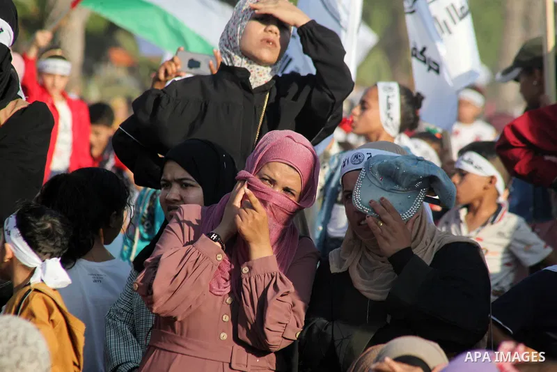 Palestinian Al-Ahrar supporter participate in a festival on16th anniversary of the start of the Al-Ahrar movement, in Gaza city on July 8, 2023. Photo by Omar Ashtawy\ apaimages