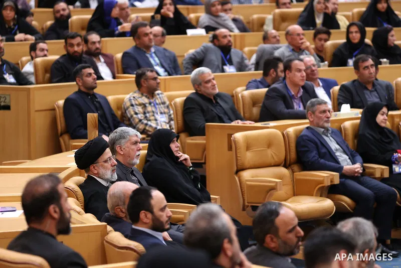 Iranian President Ebrahim Raisi attends the National Festival of National Media in Iran on August 09, 2023. Photo by Iranian Presidency Office
