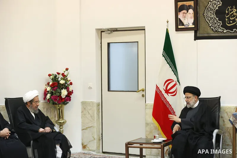 Iranian President Ebrahim Raisi meets with a number of members of the Association of Professors and Teachers in Iran on August 21, 2023. Photo by Iranian Presidency Office