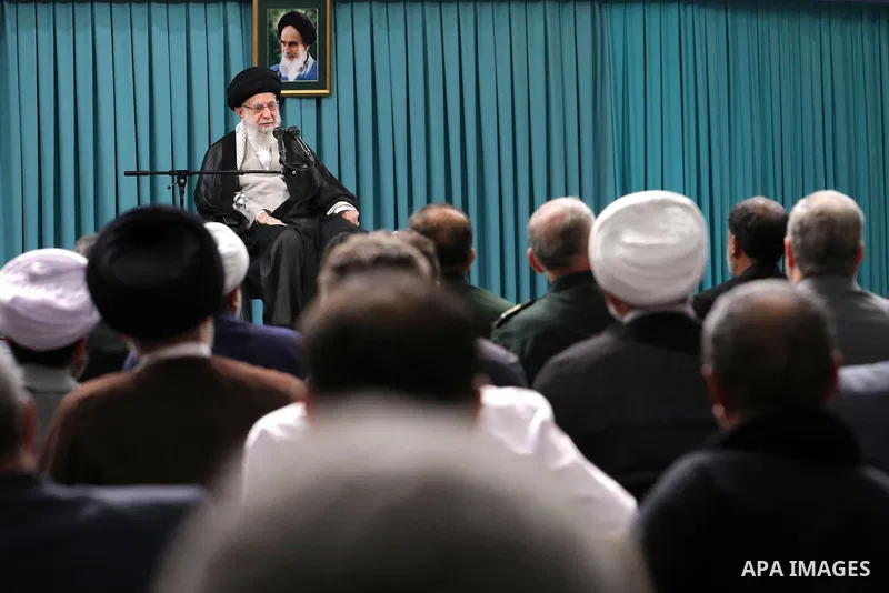 Iran's Supreme Leader Ayatollah Ali Khamenei attends The National Conference of the Martyrs of Ardabil Province in iran on August 20, 2023. Photo by Iran's Supreme Leader/APAimages