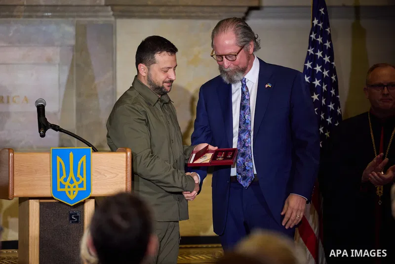 Ukraine's President Volodymyr Zelensky and the First Lady Visit the United States of America, on September 22, 2023 . Photo by PRESIDENT OF UKRAINE\ apaimages