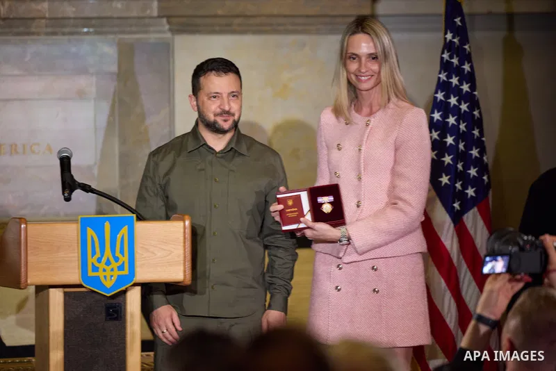 Ukraine's President Volodymyr Zelensky and the First Lady Visit the United States of America, on September 22, 2023 . Photo by PRESIDENT OF UKRAINE\ apaimages