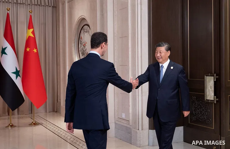 Chinese President Xi Jinping meets with Syrian President Bashar al-Assad in Hangzhou, capital city of east China's Zhejiang Province, Sept. 22, 2023. The Syrian president is in Hangzhou to attend the opening ceremony of...