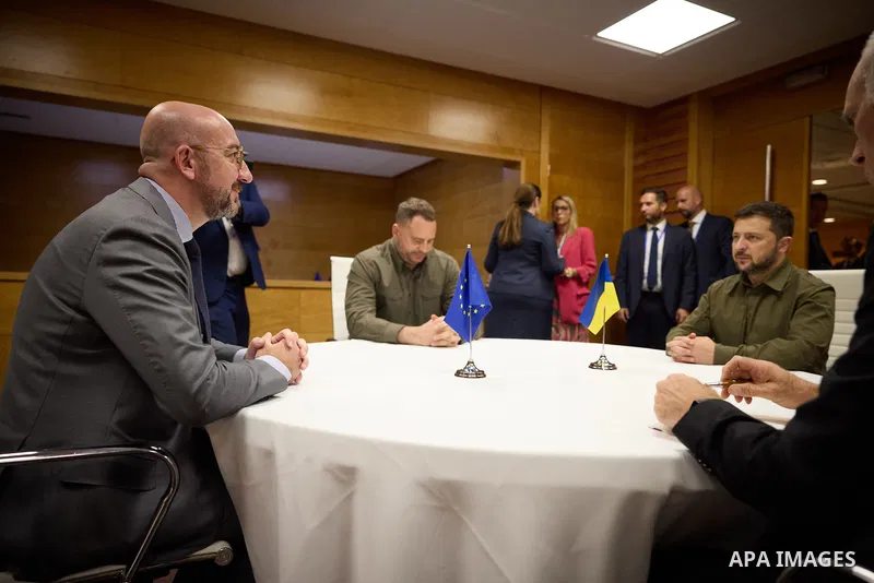 Ukraine's President Volodymyr Zelensky visits Spain to participate in the 3rd European Political Community Summit, in Granada, Spain, on Octobar 05, 2023. Photo by PRESIDENT OF UKRAINE\ apaimages.