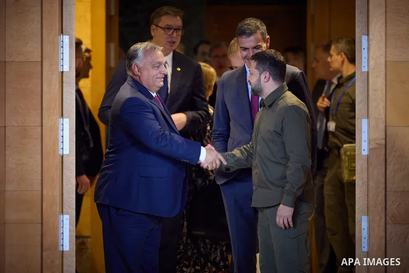 Ukraine's President Volodymyr Zelensky visits Spain to participate in the 3rd European Political Community Summit, in Granada, Spain, on Octobar 05, 2023. Photo by PRESIDENT OF UKRAINE\ apaimages.