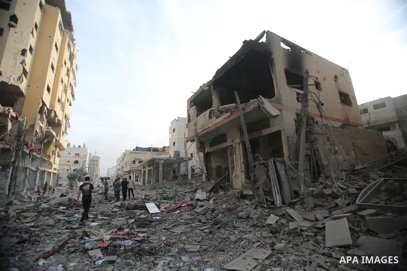 Palestinian families evacuates to safer areas following overnight Israeli shelling in Gaza city on October 11, 2023. Israel pounded Hamas targets in Gaza on October 11and said the bodies of 1,500 Islamist militants were...