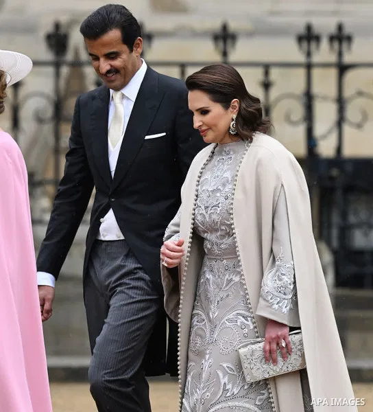 Emir of Qatar Tamim bin Hamad Al Thani participates in the coronation ceremony of Charles III as King of the United Kingdom of Great Britain and Northern Ireland in London on May 06, 2023. Photo by Emiri Diwan Office/APA...