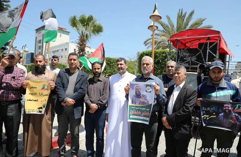 Palestinian factions take part in a rally marking the 75th anniversary of the "Nakba" or "catastrophe", in Gaza city, on May 06, 2023. Each year Palestinians commemorate the "Nakba" on May 15, the official date of Israel...