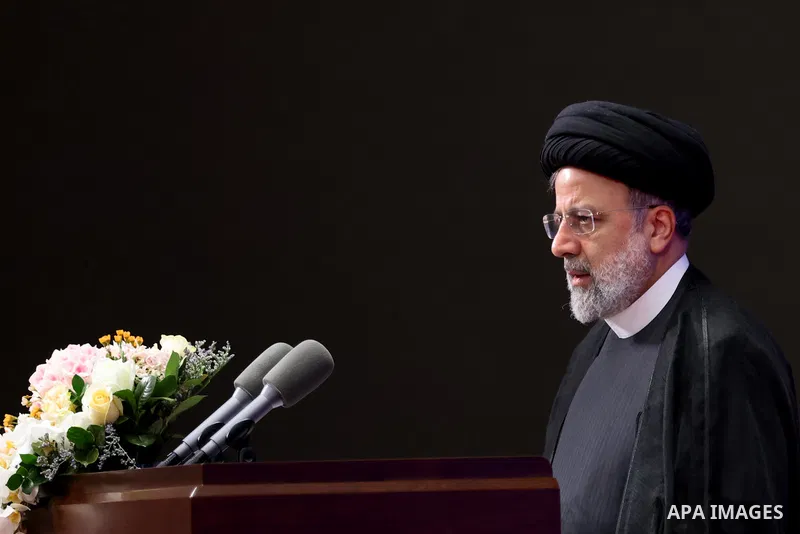 Iranian President Ebrahim Raisi awarding the title of honorary professor of Peking University in Beijing on Feb. 15, 2023. Photo by Iranian Presidency Office/APAimages