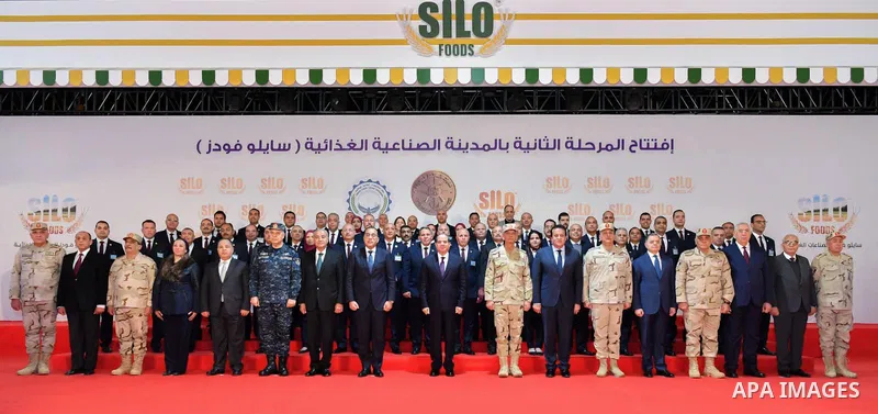Egyptian President Abdel Fattah El-Sisi attends the inauguration of the second phase of the Food Industries Complex, in Sadat City, in the Menoufia Governorate, Egypt on February 9, 2023. Photo by Egyptian President Offi...