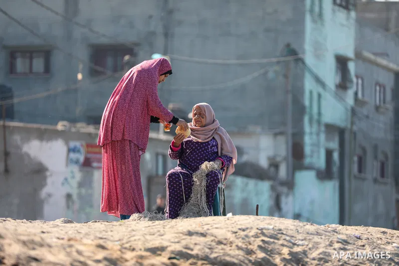 The daily life of Palestinians in al-Shati refugee camp, west of Gaza City on January 18, 2023. Photo by Atia Darwish/APAimages