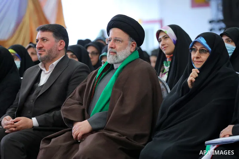 Iranian President Ebrahim Raisi attends Celebration of H.H. Fatima Zahra's (PBUH) birthday in Yazd, Iran on January 14, 2023. Photo by Iranian Presidency Office