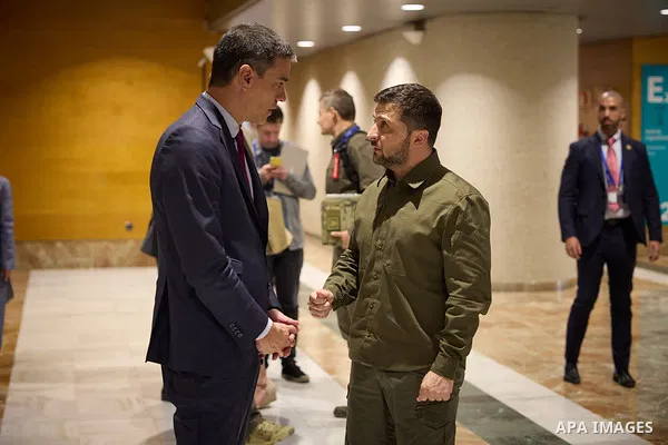 Ukraine's President Volodymyr Zelensky visits Spain to participate in the 3rd European Political Community Summit, in Granada, Spain, on Octobar 05, 2023. Photo by PRESIDENT OF UKRAINE\ apaimages.