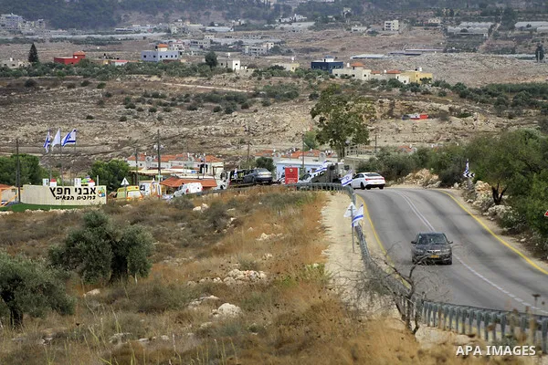 Israeli soldiers patrol near the West Bank city of Tulkarm where two Palestinians were reportedly killed during clashes with Israeli forces on October 5, 2023. Photo by Mohammed Nasser\ apaimages