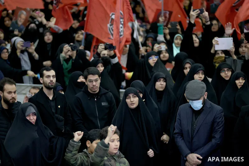 Iranian President Ebrahim Raisi attends a celebration on the fourth anniversary of the martyrdom of General Qasem Soleimani, in Tehran, Iran, on January 03, 2024. Photo by Iranian Presidency Office