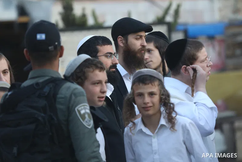 Israeli forces take security measures in the Old City during a raid to provide protection for activist Jewish settlers who want to visit a historical site in Hebron, West Bank on November 16, 2024. Tension has been runni...
