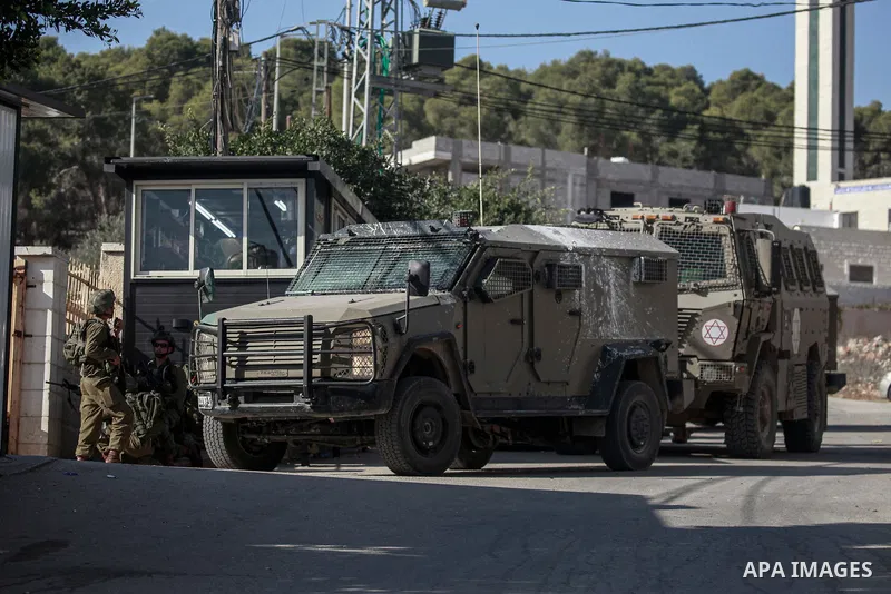 Israeli occupation soldiers carried out a military operation at Tubas Turkish Governmental Hospital in Tubas in the occupied West Bank, December 3, 2024. Photo by Mohammed Nasser\ apaimages