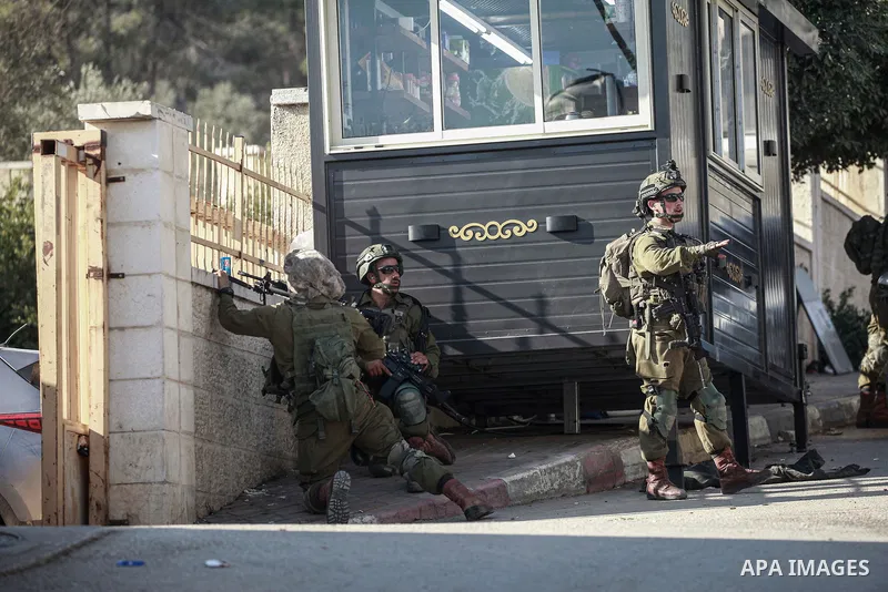 Israeli occupation soldiers carried out a military operation at Tubas Turkish Governmental Hospital in Tubas in the occupied West Bank, December 3, 2024. Photo by Mohammed Nasser\ apaimages