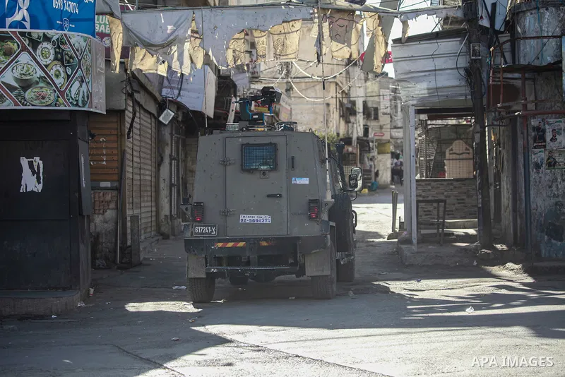 The Israeli occupation forces carried out a military operation in Balata camp east of Nablus in the West Bank on December 19, 2024. Photo by Mohammed Nasser\ apaimages