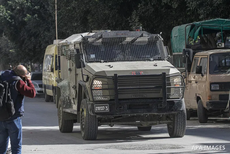 The Israeli occupation forces carried out a military operation in Balata camp east of Nablus in the West Bank on December 19, 2024. Photo by Mohammed Nasser\ apaimages