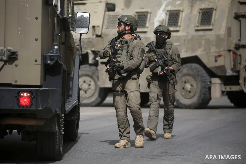 Israeli army raid Balata village, east of the West Bank city of Nablus, and detained one Palestinian during the raid, on May 18, 2025. Photo by Mohammed Nasser\ apaimages