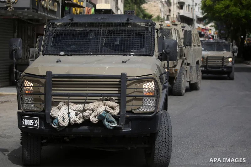 Israeli army raid Balata village, east of the West Bank city of Nablus, and detained one Palestinian during the raid, on May 18, 2025. Photo by Mohammed Nasser\ apaimages