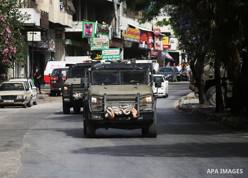 Israeli army raid Balata village, east of the West Bank city of Nablus, and detained one Palestinian during the raid, on May 18, 2025. Photo by Mohammed Nasser\ apaimages
