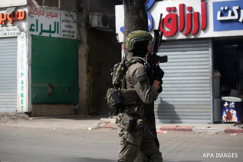 Israeli army raid Balata village, east of the West Bank city of Nablus, and detained one Palestinian during the raid, on May 18, 2025. Photo by Mohammed Nasser\ apaimages
