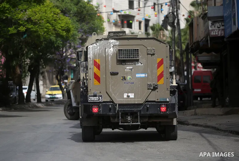 Israeli army raid Balata village, east of the West Bank city of Nablus, and detained one Palestinian during the raid, on May 18, 2025. Photo by Mohammed Nasser\ apaimages