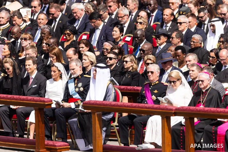 Ukrainian President, Volodymyr Zelensky, attends the inaugural mass of Pope, Leo, XIV in Rome, Italy. Photo by PRESIDENT OF UKRAINE\ apaimages