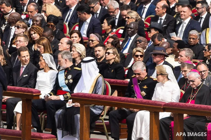 Ukrainian President, Volodymyr Zelensky, attends the inaugural mass of Pope, Leo, XIV in Rome, Italy. Photo by PRESIDENT OF UKRAINE\ apaimages