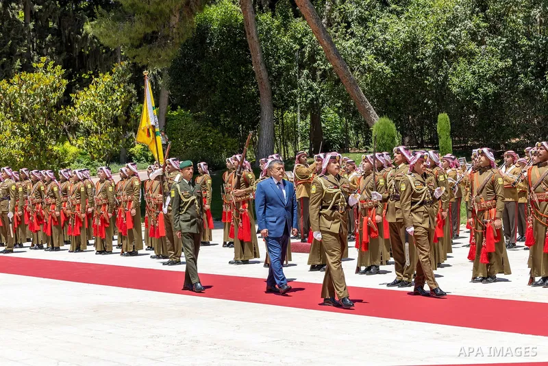 King Abdullah II of Jordan accepted the credentials of the newly appointed ambassadors of Mexico, Rwanda, Brunei Darussalam, and Uzbekistan to the Hashemite Royal Court at Basman Palace, Jordan, on June 02, 2025. Royal H...
