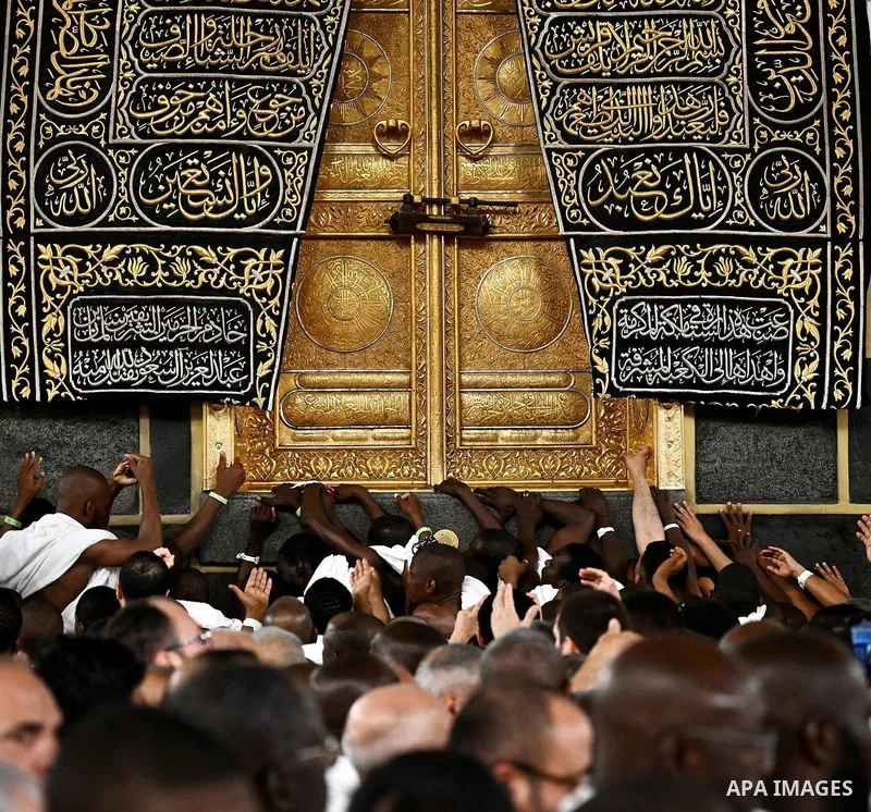 Muslim worshippers gather around the Kaaba, Islam's holiest shrine, at the Grand Mosque complex in the holy city of Mecca on June 3, 2025 ahead of the annual Hajj pilgrimage. Photo by Saudi Press Agency