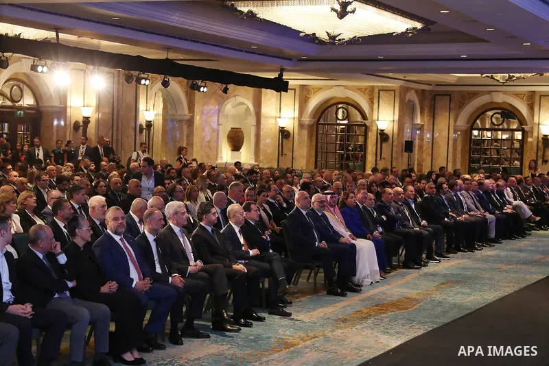 President Joseph Aoun attends the "Smart Government: Diaspora Experiences for Lebanon" conference in Beirut, Lebanon, on June 03, 2025. Photo by Lebanese Presidency Office\ apaimages