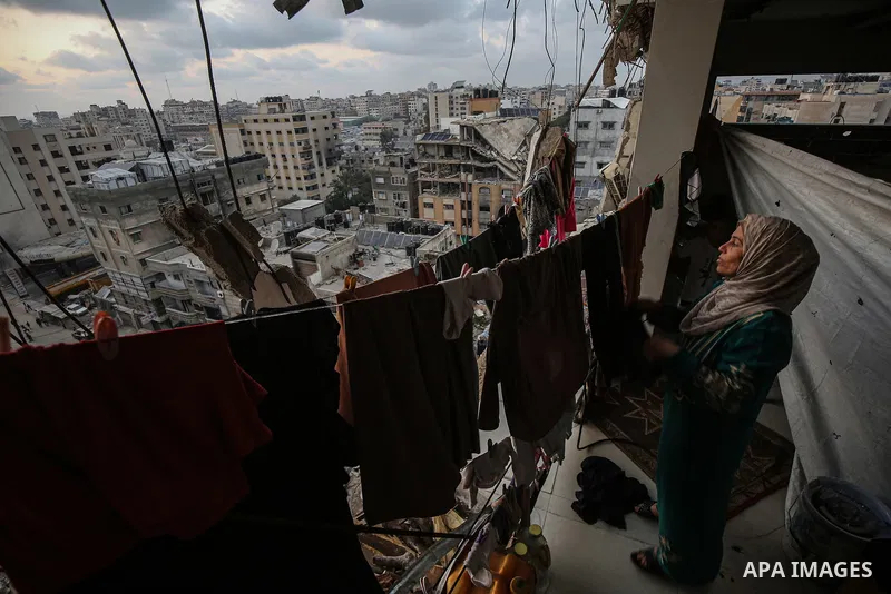 Deprived of basic needs such as shelter, food and clean water, Palestinians continue their daily life in makeshift tents and the rubble of collapsed buildings, where they live under difficult living conditions in Jabalia...