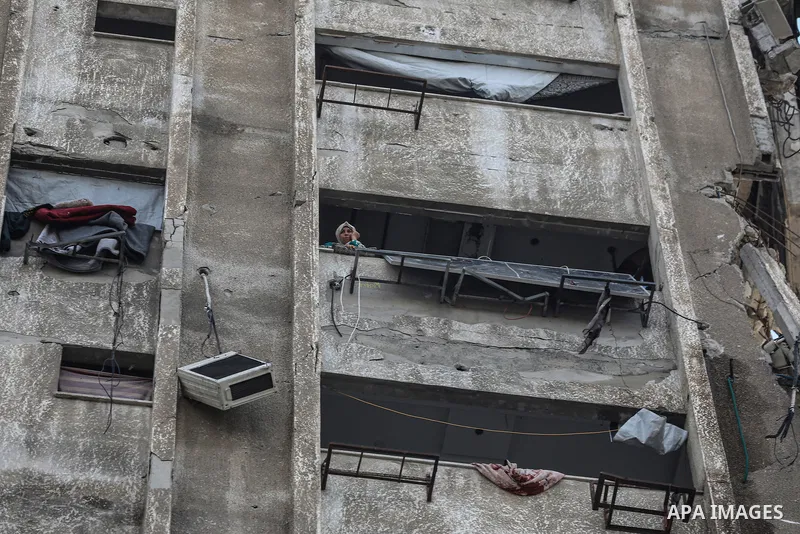 Deprived of basic needs such as shelter, food and clean water, Palestinians continue their daily life in makeshift tents and the rubble of collapsed buildings, where they live under difficult living conditions in Jabalia...