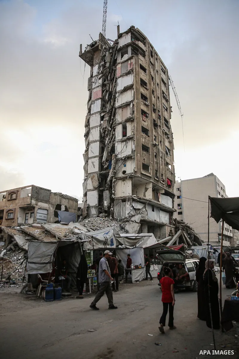 Deprived of basic needs such as shelter, food and clean water, Palestinians continue their daily life in makeshift tents and the rubble of collapsed buildings, where they live under difficult living conditions in Jabalia...