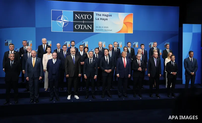 Turkish President, Recep Tayyip Erdoğan, attends the NATO Summit of Heads of State and Government in The Hague, the Netherlands, on June 25, 2025. Photo by Turkish presidency \ apaimages