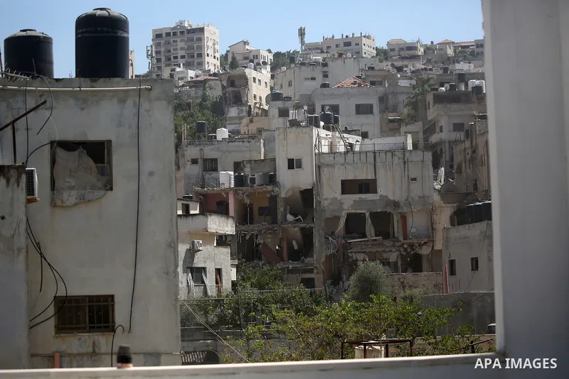 Israeli army forces demolishes Palestinian homes in the Jenin camp, in Jenin, northern West Bank, on June 30, 2025. Photo by Mohammed Nasser\ apaimages