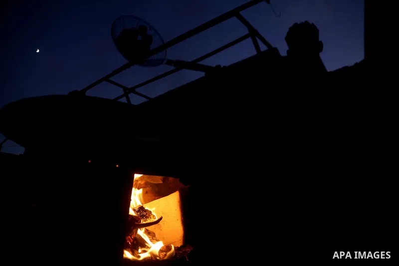 Palestinians, deprived of basic necessities such as shelter, food, and clean water due to ongoing Israeli attacks, buy falafel from street vendors, as it is currently the most affordable and available food option amid se...
