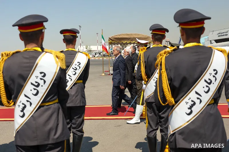 Iranian President Masoud Pezeshkian departs Tehran for Lahore Pakistan, Tehran, Iran, August 2, 2025. Photo by Iranian Presidency Office